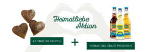 Zu jedem gekauften Heimatloib der Bäckerei Frick gibt es eine gratis Heimatlimo zum Probieren